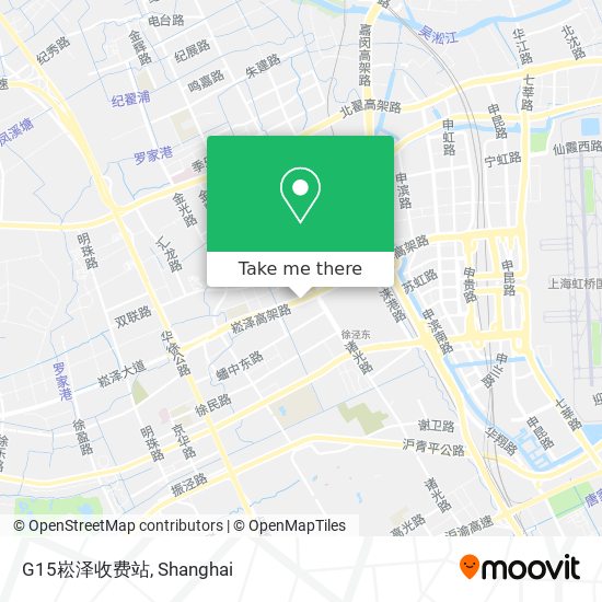 G15崧泽收费站 map