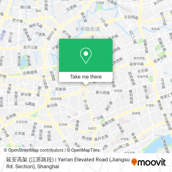 延安高架 (江苏路段) | Yan'an Elevated Road (Jiangsu Rd. Section) map
