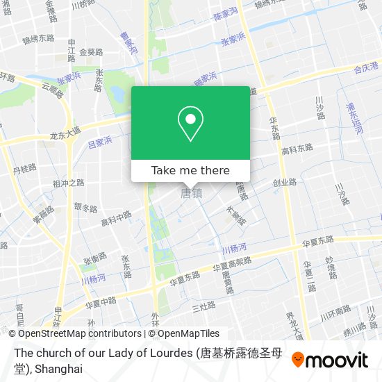 The church of our Lady of Lourdes (唐墓桥露德圣母堂) map