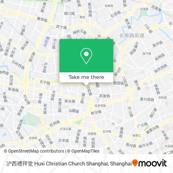 沪西禮拜堂 Huxi Christian Church Shanghai map