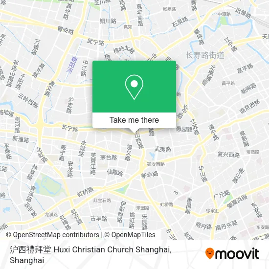 沪西禮拜堂 Huxi Christian Church Shanghai map