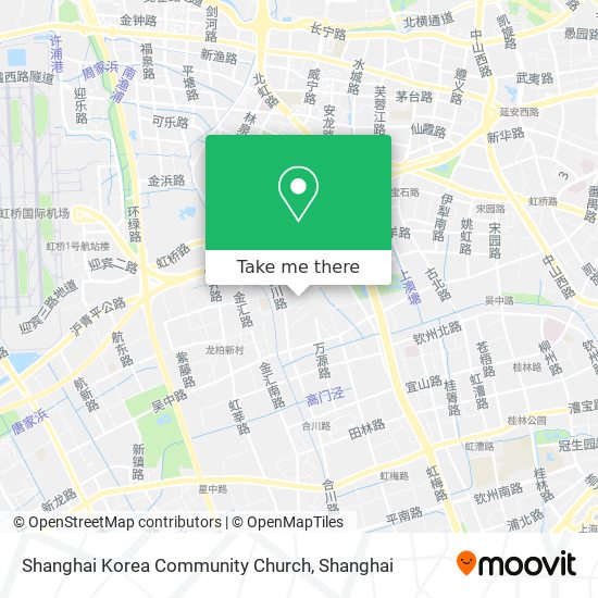 Shanghai Korea Community Church map