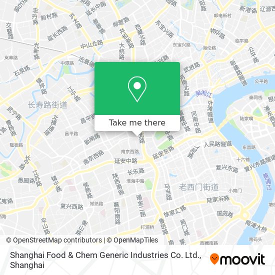 Shanghai Food & Chem Generic Industries Co. Ltd. map