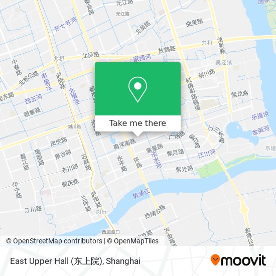East Upper Hall (东上院) map