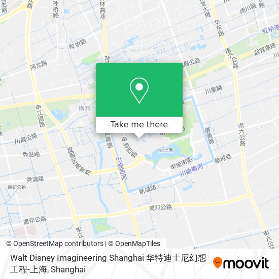 Walt Disney Imagineering Shanghai 华特迪士尼幻想工程-上海 map