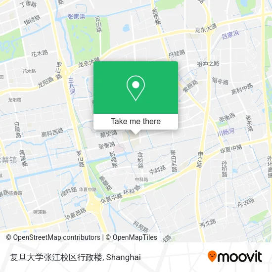 复旦大学张江校区行政楼 map