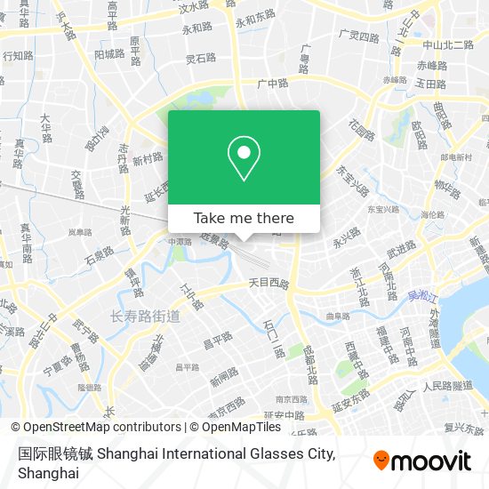 国际眼镜铖 Shanghai International Glasses City map