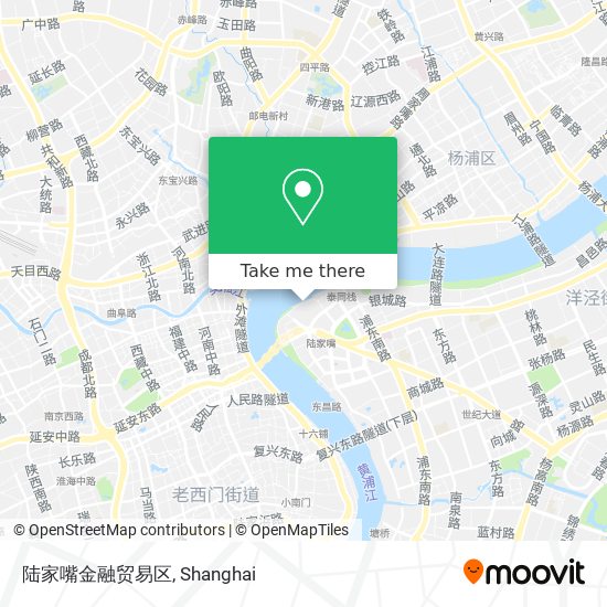 陆家嘴金融贸易区 map