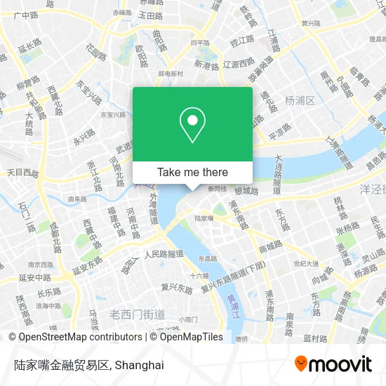 陆家嘴金融贸易区 map