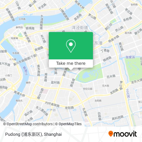 Pudong (浦东新区) map