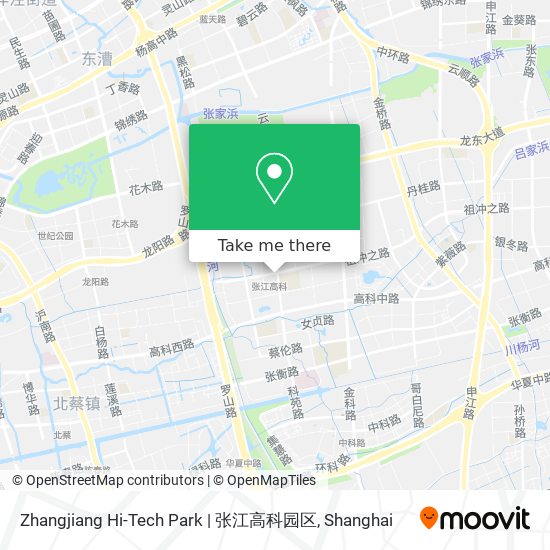 Zhangjiang Hi-Tech Park | 张江高科园区 map