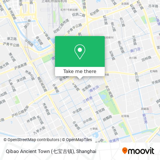 Qibao Ancient Town (七宝古镇) map
