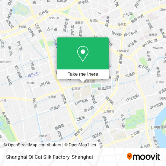Shanghai Qi Cai Silk Factory map