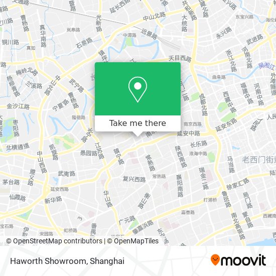 Haworth Showroom map
