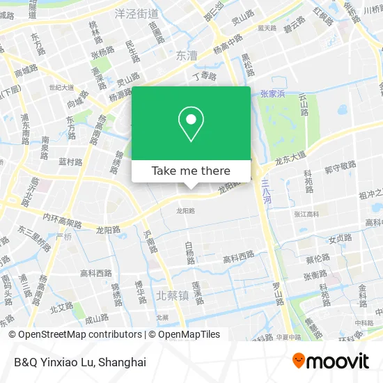 B&Q Yinxiao Lu map