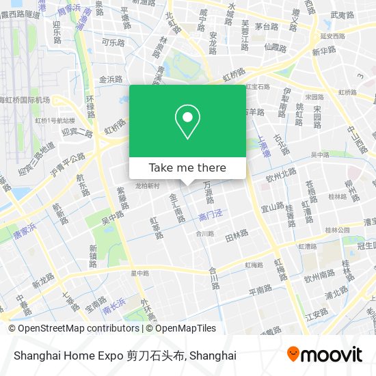 Shanghai Home Expo 剪刀石头布 map