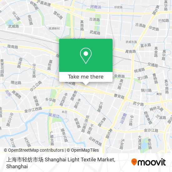 上海市轻纺市场 Shanghai Light Textile Market map