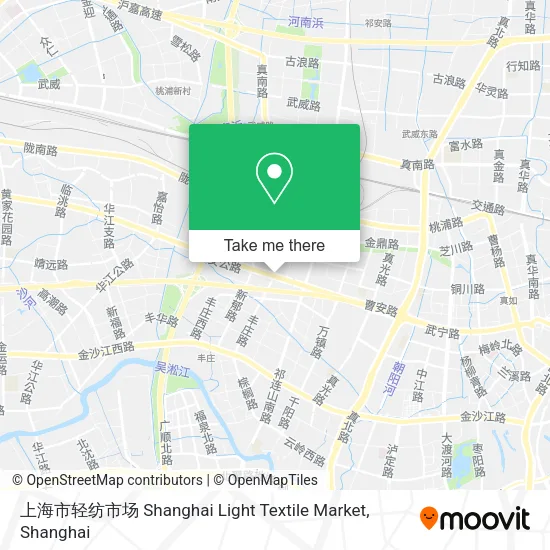 上海市轻纺市场 Shanghai Light Textile Market map