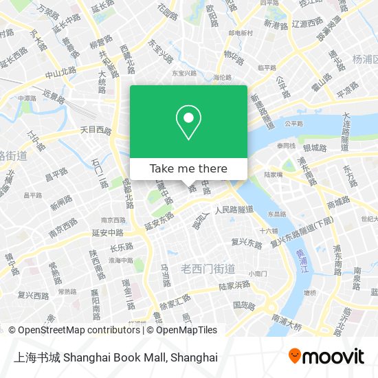 上海书城 Shanghai Book Mall map