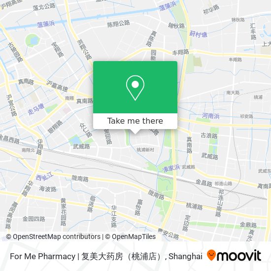 For Me Pharmacy | 复美大药房（桃浦店） map