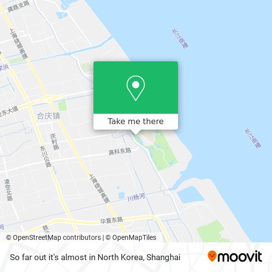 So far out it's almost in North Korea map