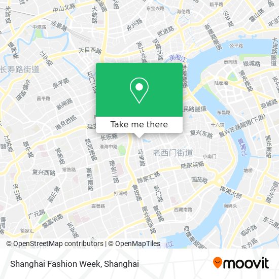 Shanghai Fashion Week map