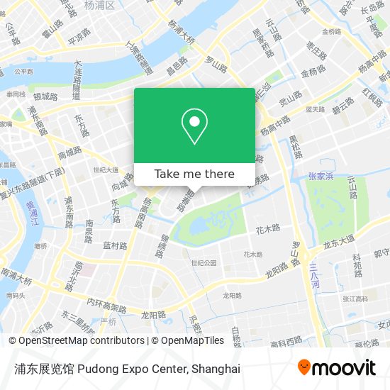 浦东展览馆 Pudong Expo Center map