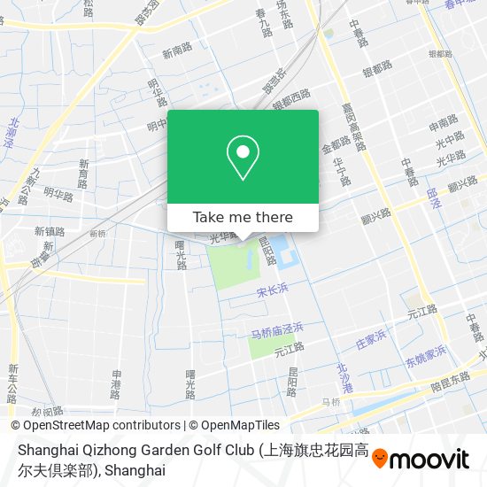 Shanghai Qizhong Garden Golf Club (上海旗忠花园高尔夫倶楽部) map