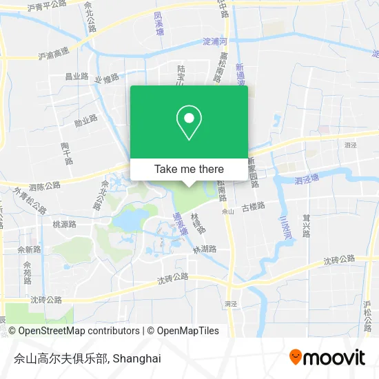 佘山高尔夫俱乐部 map
