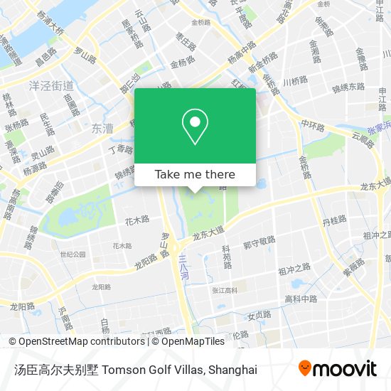 汤臣高尔夫别墅 Tomson Golf Villas map