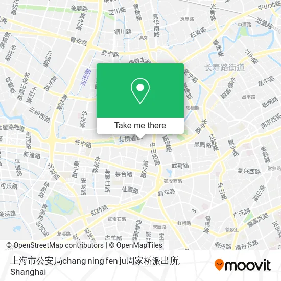 上海市公安局chang ning fen ju周家桥派出所 map