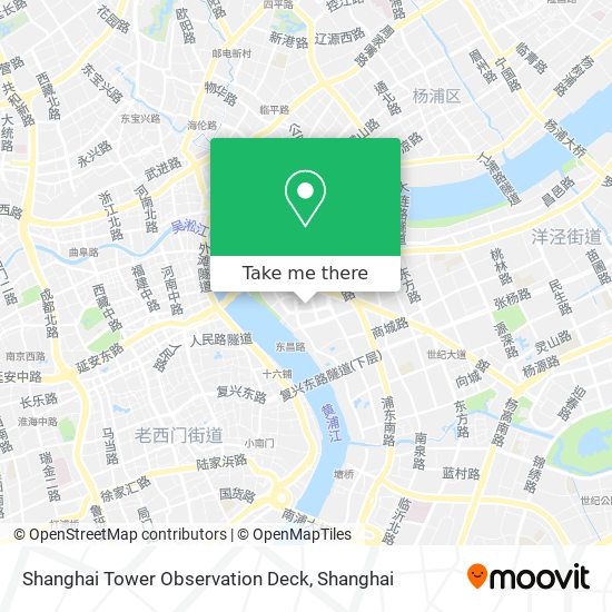 Shanghai Tower Observation Deck map