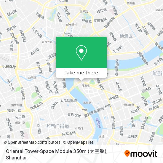 Oriental Tower-Space Module 350m (太空舱) map