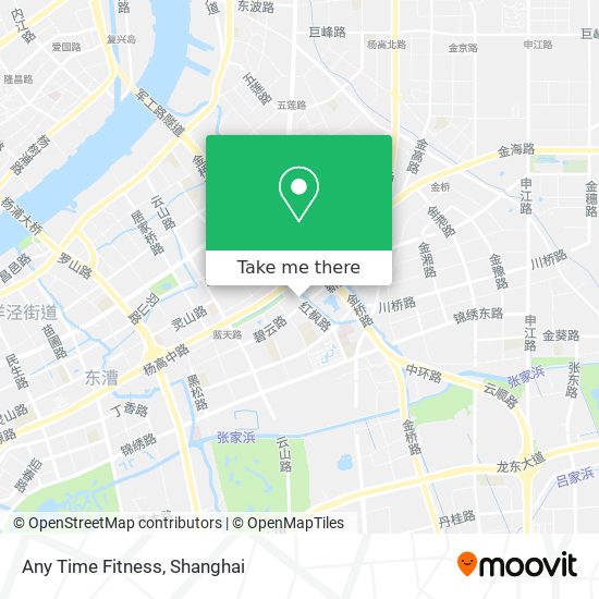 Any Time Fitness map