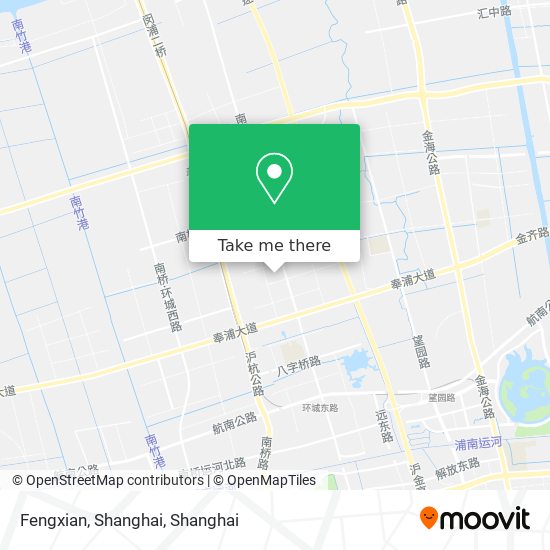 Fengxian, Shanghai map