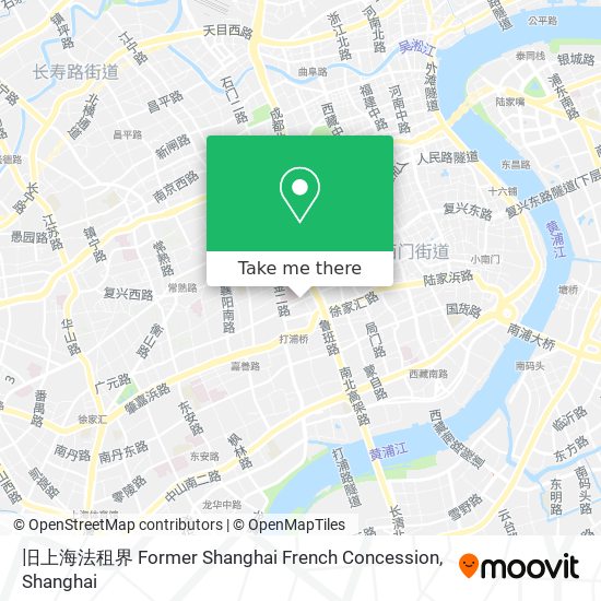 旧上海法租界 Former Shanghai French Concession map