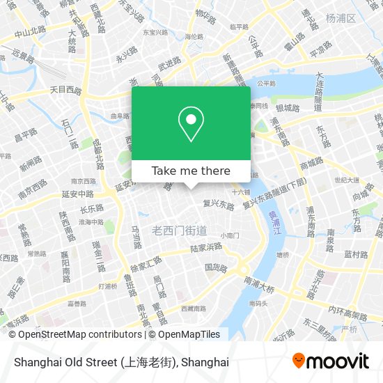 Shanghai Old Street (上海老街) map