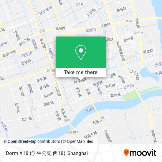 Dorm X18 (学生公寓 西18) map