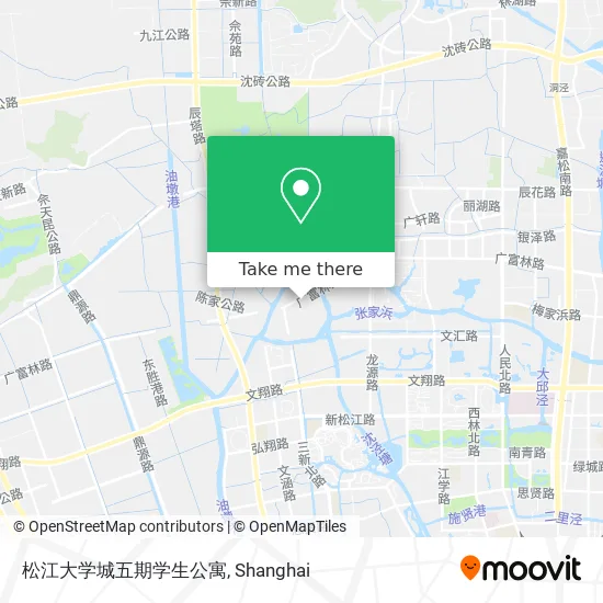 松江大学城五期学生公寓 map