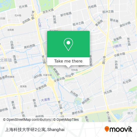 上海科技大学研2公寓 map