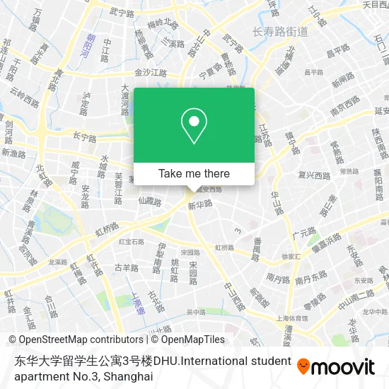 东华大学留学生公寓3号楼DHU.International student apartment No.3 map