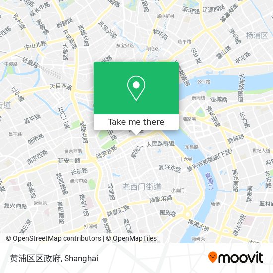 黄浦区区政府 map