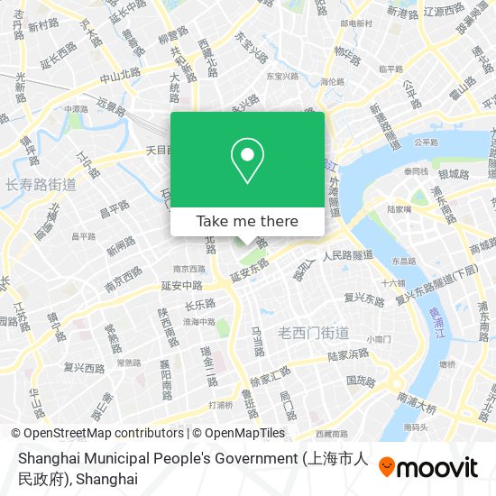 Shanghai Municipal People's Government (上海市人民政府) map