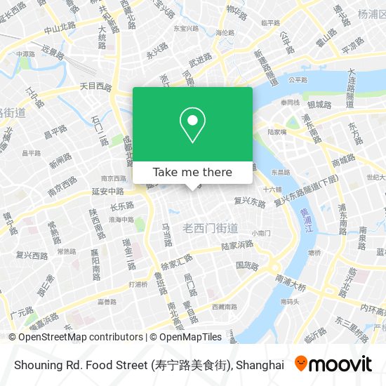 Shouning Rd. Food Street (寿宁路美食街) map