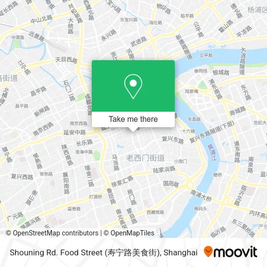 Shouning Rd. Food Street (寿宁路美食街) map