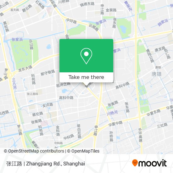 张江路 | Zhangjiang Rd. map
