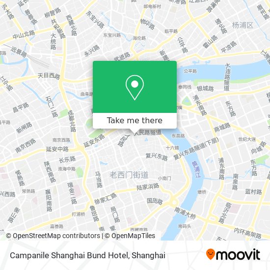 Campanile Shanghai Bund Hotel map