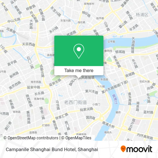 Campanile Shanghai Bund Hotel map