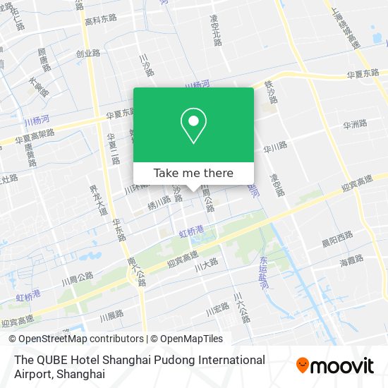 The QUBE Hotel Shanghai Pudong International Airport map