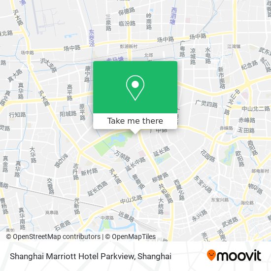 Shanghai Marriott Hotel Parkview map